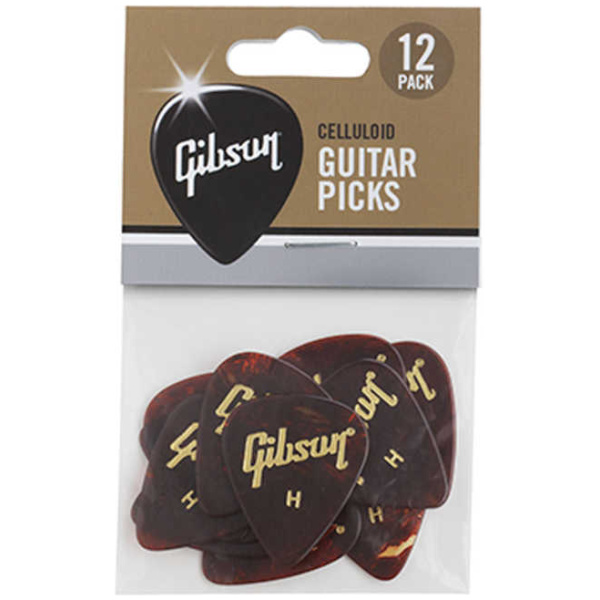 Púas Gibson Tortoise x12 Hard APRT12-74H