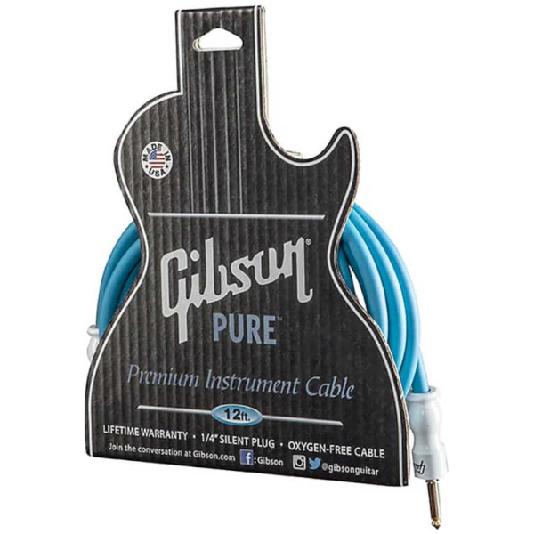 Cable Plug/Plug Gibson 3,6m CAB12-BL