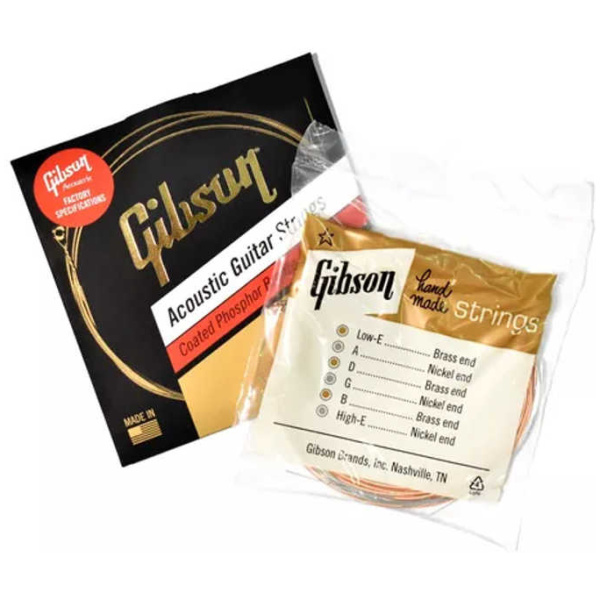 Encordado para Guitarra Acústica Gibson Coated Fósforo Bronce SAG-CPB