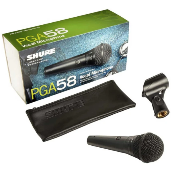 Micrófono Shure LC Para Voces Karaoke Coros Cardioide PGA58-LC