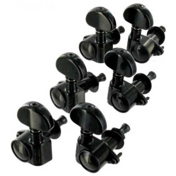 Clavijas Gibson 3+3 Grover Blindadas Negro PMMH-030