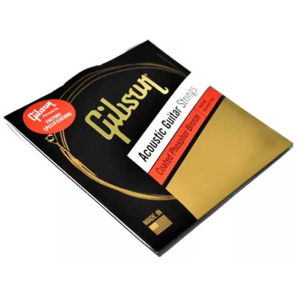 Encordado para Guitarra Acústica Gibson Coated Fósforo Bronce SAG-CPB