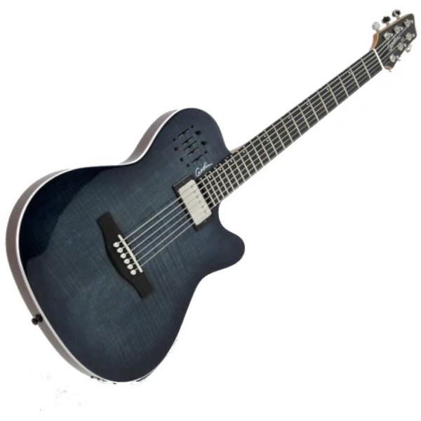 Guitarra Eléctrica Godin A6 Ultra Denim Blue Flame 47963