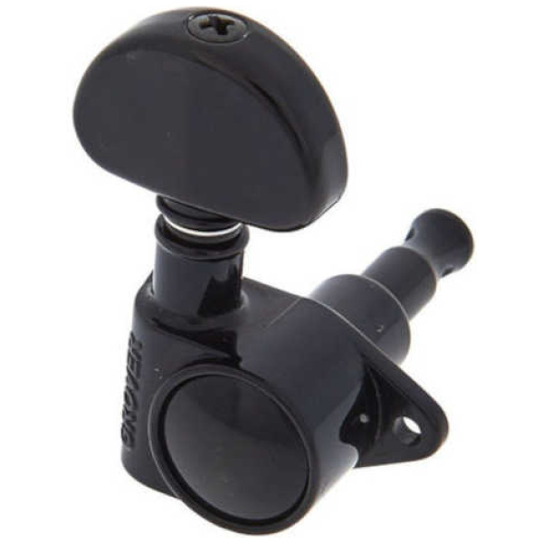 Clavijas Gibson 3+3 Grover Blindadas Negro PMMH-030