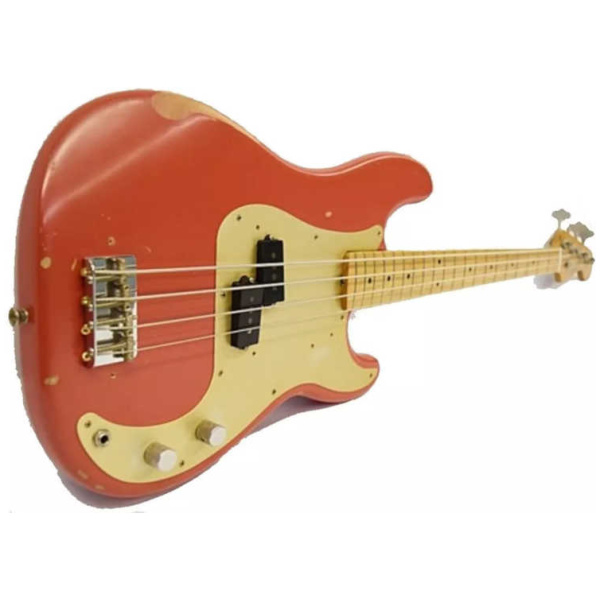 Bajo Eléctrico Fender Road Worn 50's Precision Rojo