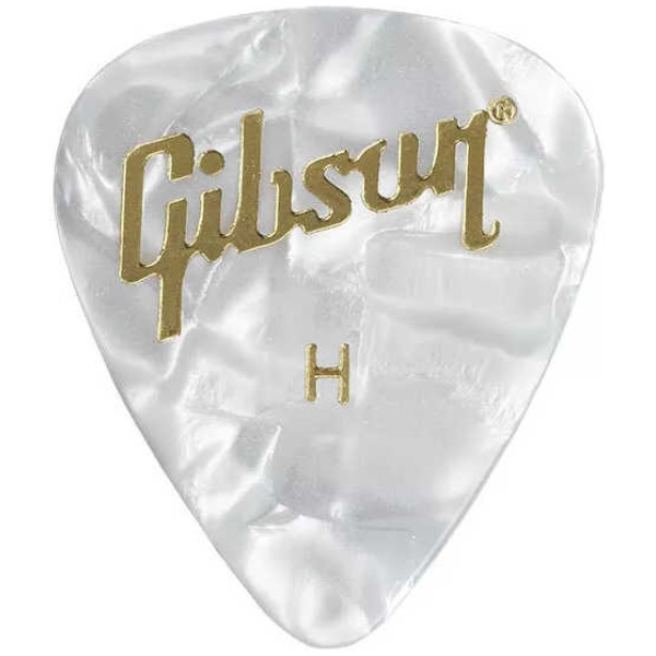 Púas Gibson White x12 Hard APRW12-74H