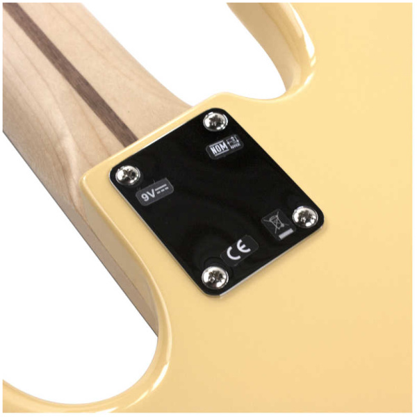 Bajo Eléctrico Fender Deluxe Activo Jazz V 5 cuerdas Vintage White RW