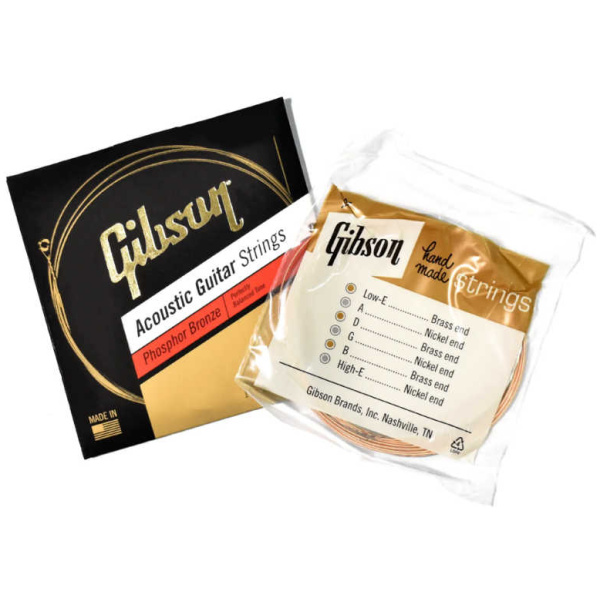 Encordado Guitarra Acústica Gibson Cuerdas Fósforo Bronce SAG-PB