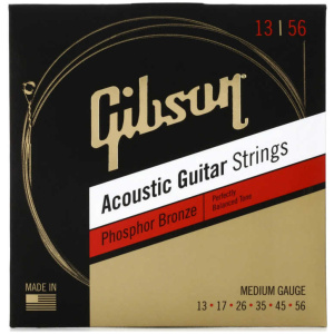 Encordado Guitarra Acústica Gibson Cuerdas Fósforo Bronce SAG-PB