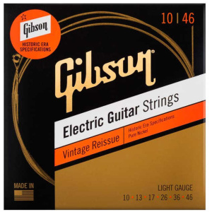Encordado Guitarra Eléctrica Gibson Cuerdas Vintage Reissue SEG-HVR