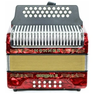 Acordeón A Botones Hohner Corona Ii (dos) Gcf