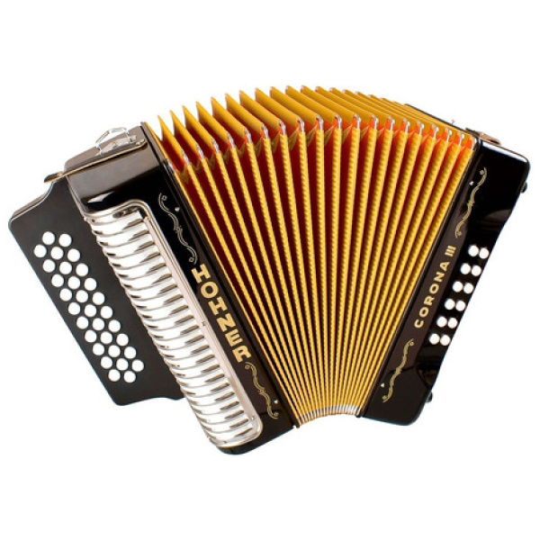 Acordeón A Botones Hohner Corona Iii (tres) Gcf