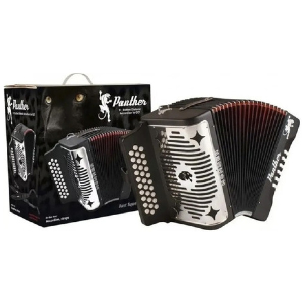 Acordeon Hohner Panther Ii G C F 31 Botones 12 Bajos A4800