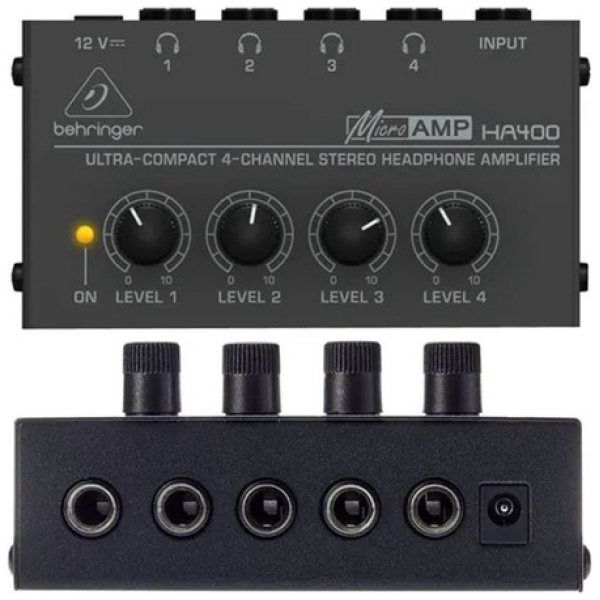 Amplificador De Auriculares 4ch Behringer Microamp Ha400