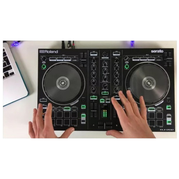 Controlador Dj Roland Dj-202 Negro De 2 Canales