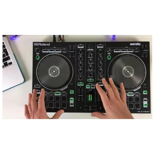 Controlador Dj Roland Dj-202 Negro De 2 Canales