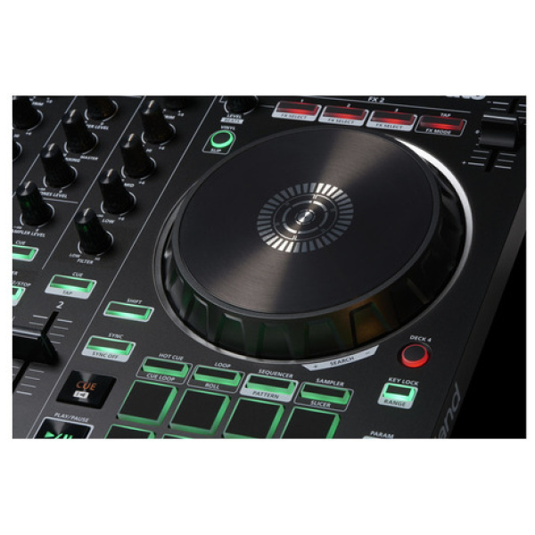 Controlador Dj Roland Dj-202 Negro De 2 Canales