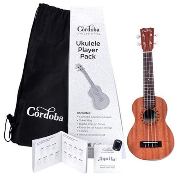 Ukelele Córdoba Player Pack Soprano Con Accesorios Up1s