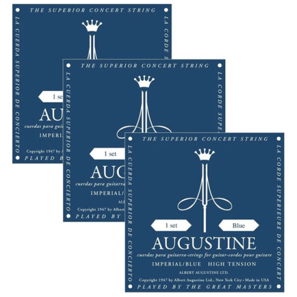 Encordado Augustine Cuerdas Guitarra Clásica Imperial Blue
