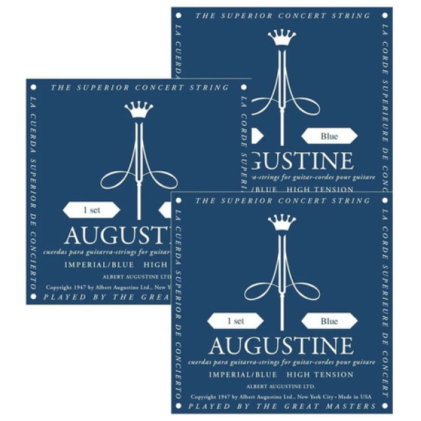 Encordado Augustine Cuerdas Guitarra Clásica Imperial Blue