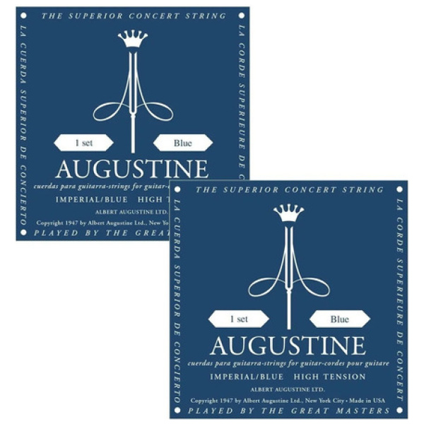 Encordado Augustine Cuerdas Guitarra Clásica Imperial Blue