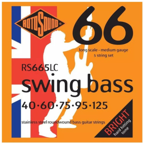 Encordado Bajo 5 Cuerdas 040 Rotosound Rs665lc Swing Bass