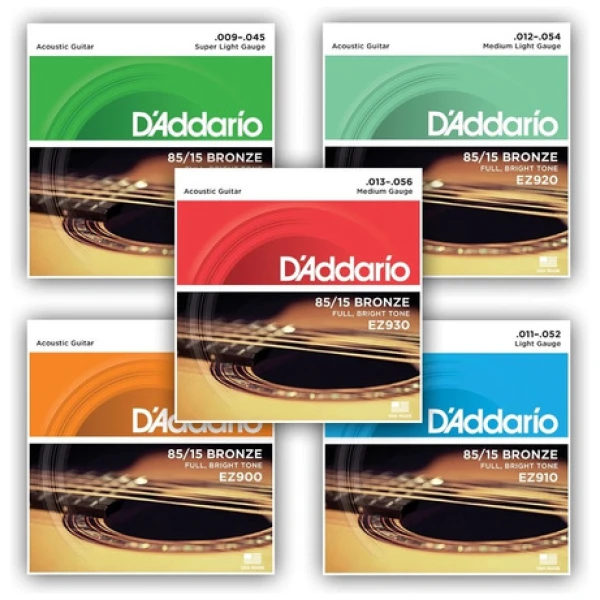 Encordado Daddario Ej10 80/20 Bronze Para Acústica .010