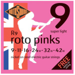 Encordado Guitarra Electrica Cuerdas Rotosound Roto Pinks R9 09-42