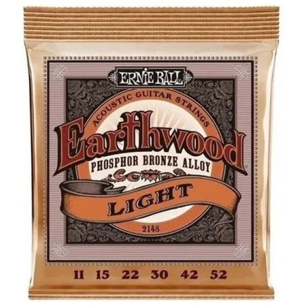 Encordado Ernie Ball 2148 Earthwood 011 Cuerdas Guitarra Acústica