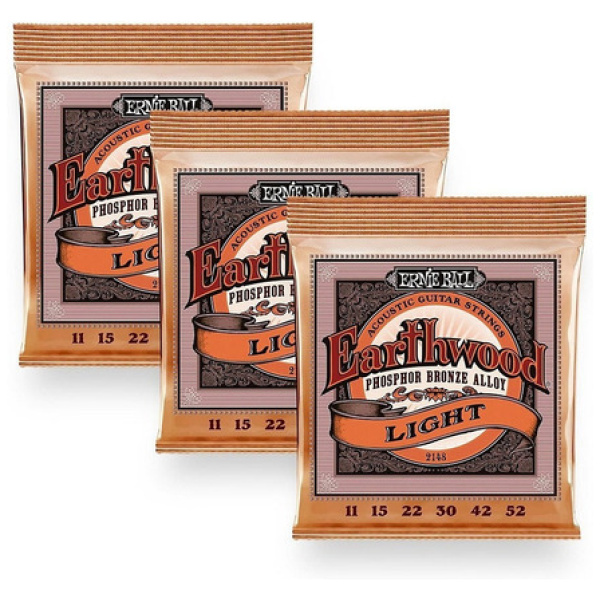Encordado Ernie Ball 2148 Earthwood 011 Cuerdas Guitarra Acústica