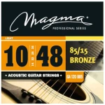 Encordado Guitarra Acústica Magma 010 Cuerdas Ga120b85 Bronze 85/15