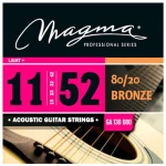 Encordado Guitarra Acústica Magma 011 Cuerdas Ga130b80 Bronze 80/20