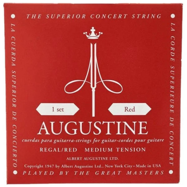 Encordado Guitarra Clásica Augustine Regal Red Tens.med.