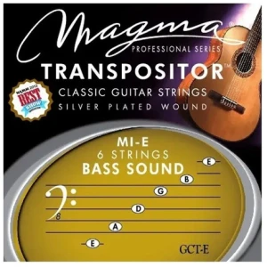 Encordado Guitarra Clásica Magma Transpositor Bass Sound Mi