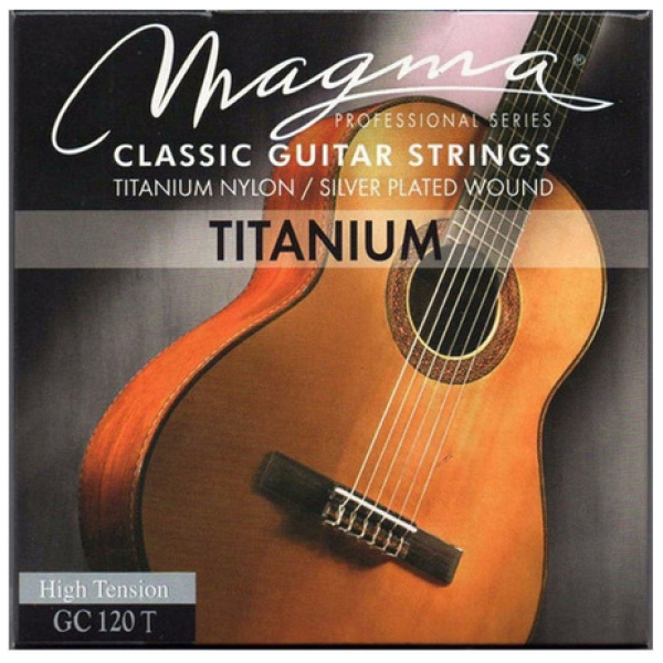 Encordado Guitarra Clásica Titanium Magma Gc120t Cuerdas Tension Alta