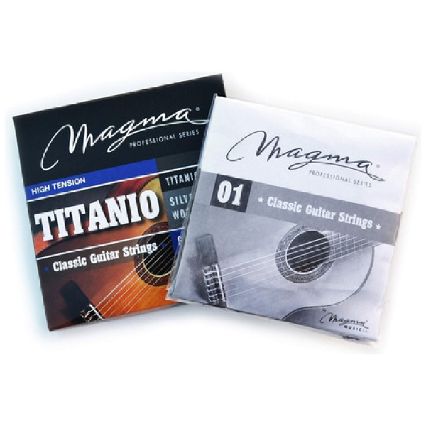 Encordado Guitarra Clásica Titanium Magma Gc120t Cuerdas Tension Alta