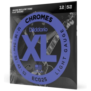 Encordado Guitarra Electrica Daddario Chromes Cuerdas Ecg25 012/052