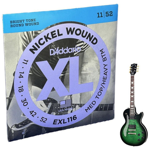 Encordado Guitarra Daddario Xl Cuerdas Nickel Wound Exl116 011