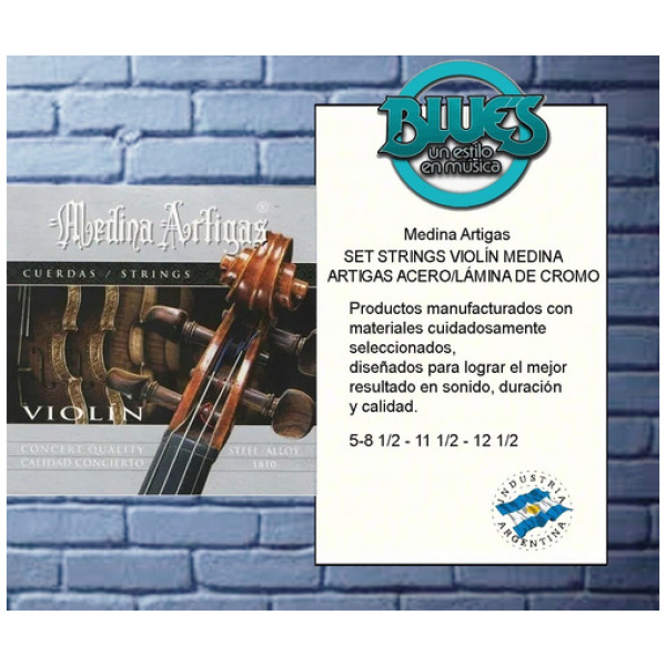 Encordado Para Violin Cuerdas Medina Artigas 1810
