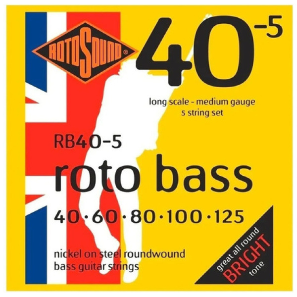 Encordado Rotosound Bajo Cuerdas Rotobass Rb40-5 040-125