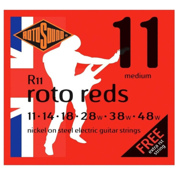 Encordado Rotosound R11 Guitarra Eléctrica Cuerdas 011-048