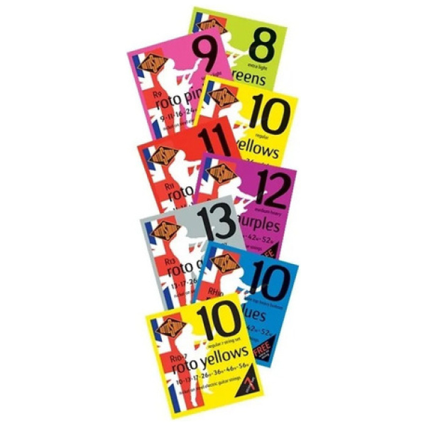 Encordado Guitarra Electrica Cuerdas Rotosound Rh9 Roto Orange Hybrid 0.9