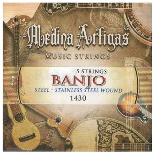 Encordado  Banjo 5 Cuerdas Entorchadas Medina Artigas 1430
