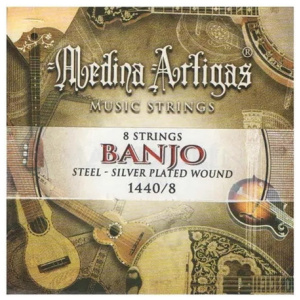 Encordado Banjo 8 Cuerdas Entorchadas Medina Artigas 1440/8