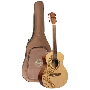 Guitarra Acústica Bamboo Ga-38 Diseños Incluye Funda