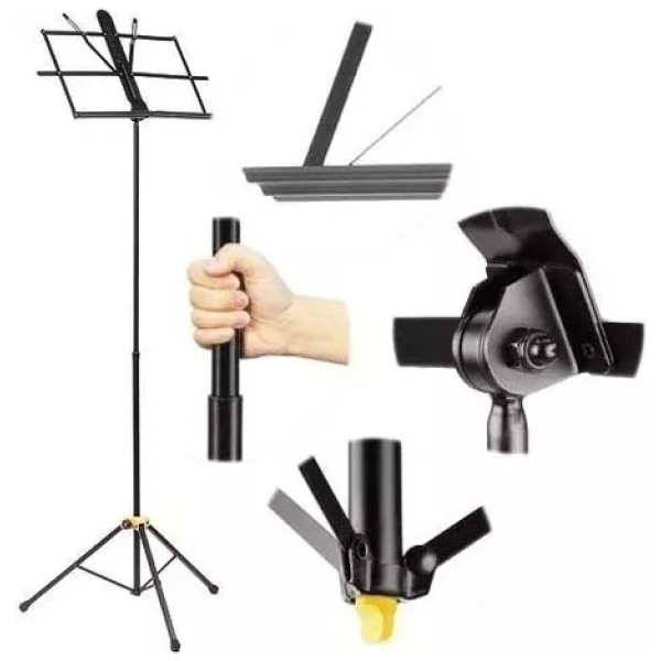 Hercules Bs100b Atril Plegable Dos Tramos De Lujo