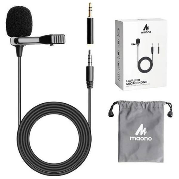 Microfono Corbatero Para Celular Pc Camara Maono Au-402l