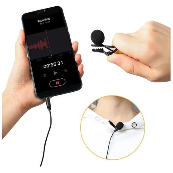 Microfono Corbatero Para Celular Pc Camara Maono Au-402l