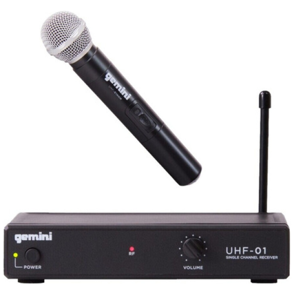 Micrófono Inalámbrico Gemini Uhf-01m Cardioide Dinámico