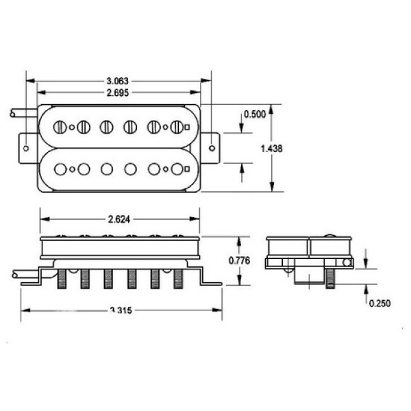 Micrófono Seymour Duncan Jazz Model Sh-2b Bridge